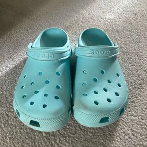 Adult Crocs Ice Blue.